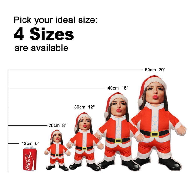 Benutzerdefiniertes Gesichtskissen Minime Dolls Big Mac Man Personalisierte Fotogeschenke