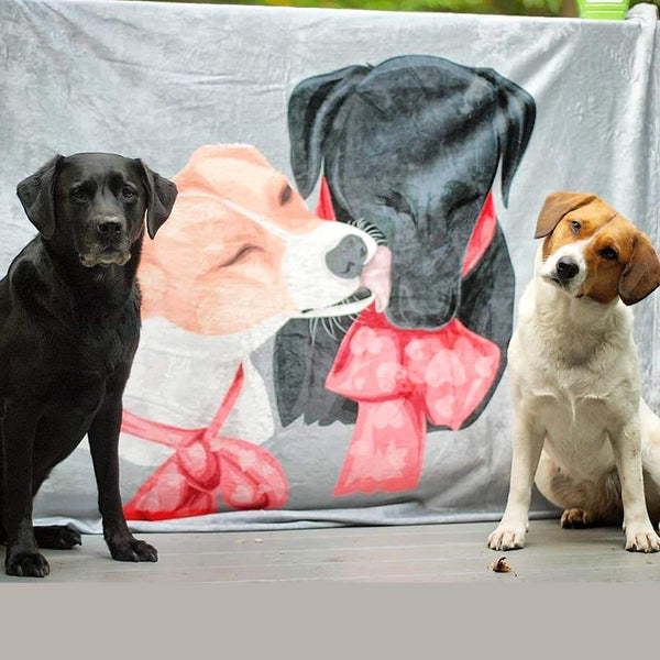 Kundenspezifische Hund Decken Personalisierte Haustier Foto Decken Gemalte Kunst Porträt Wolle Decke
