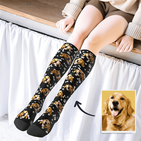 Hund Socken Personalisierte Gesicht Socken Foto Socken Kniehohe