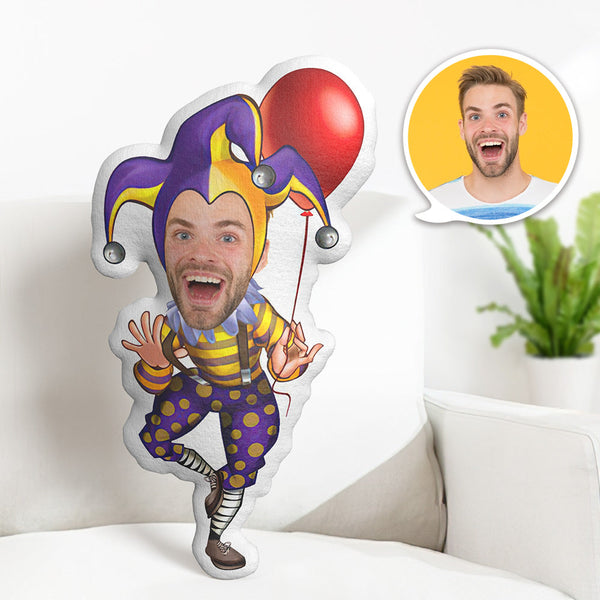 Personalisierte Geburtstagsgeschenke Mein Gesichtskissen Kundenspezifisches Fotokissen Clown Minime Kissen - dephotoblanket