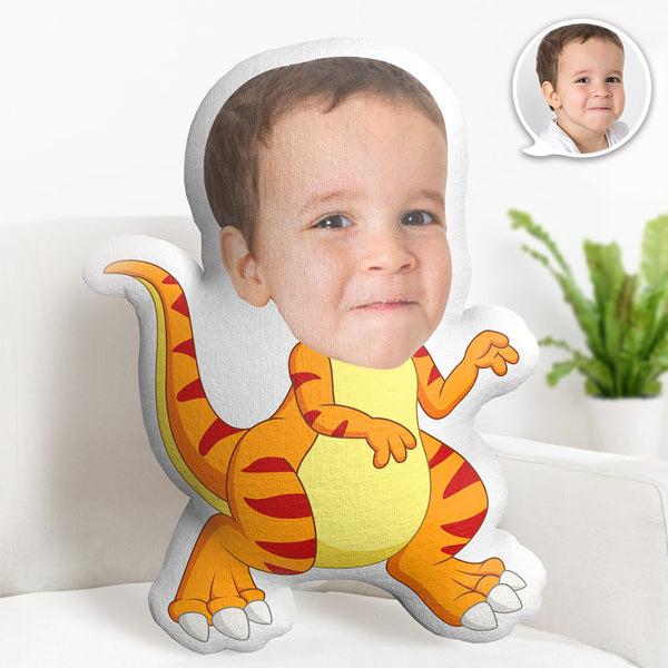 Personalisiertes Gesichtskissen Personalisiertes Fotokissen Tyrannosaurus Rex Minime Kissengeschenke Für Kinder