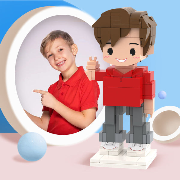 Geschenke Für Kinder Ganzkörper Anpassbare 1 Person Custom Cute Brick Figures Small Particle Block Toy