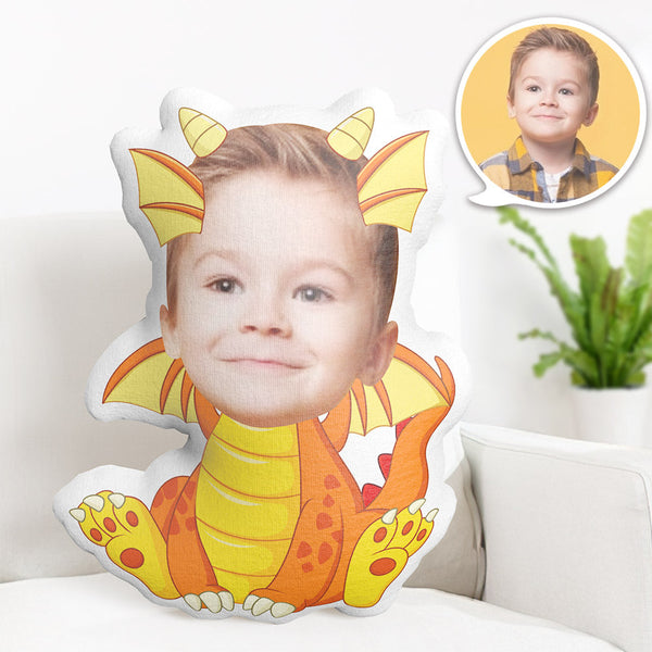 Personalisiertes Gesichtskissen Personalisiertes Fotokissen Geflügelter Drache Minime Kissen Geschenke Für Kinder