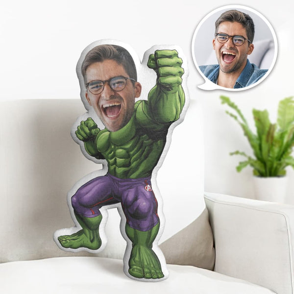 Personalisiertes Gesichtskissen Personalisiertes Fotokissen Hulk Minime Kissen Geschenke Für Ihn Geschenk zum Valentinstag