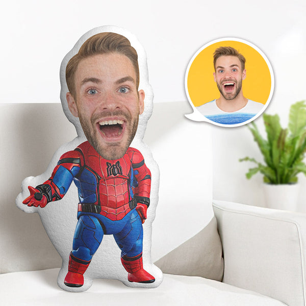 Benutzerdefiniertes Gesichtskissen Personalisiertes Fotokissen Erreichen Sie Spider-man Minime Kissengeschenke Für Ihn