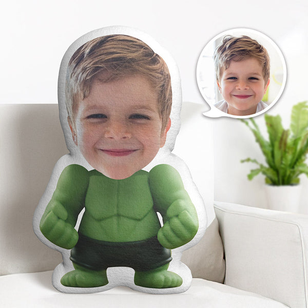 Personalisiertes Gesichtskissen Personalisiertes Fotokissen Schwarzer Boxer Hulk Minime Kissen Geschenke Für Kinder