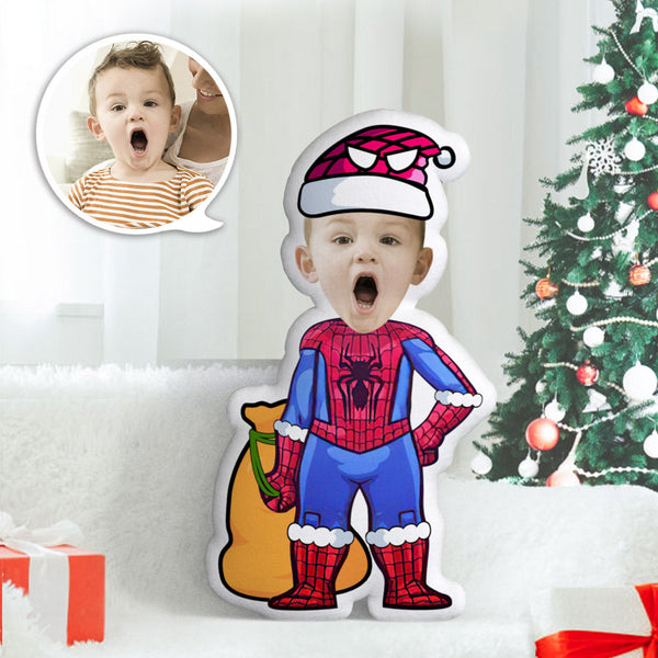 Personalisiertes Gesichtskissen Personalisiertes Fotokissen Spider-man Minime Kissen Geschenke Für Weihnachten - dephotoblanket
