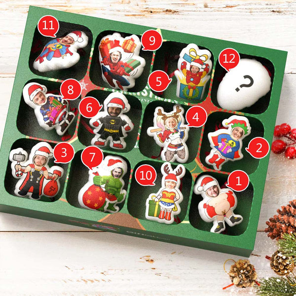 Weihnachtsüberraschungsgeschenke Weihnachten Minime Hängende Dekorationen Blind Box Benutzerdefiniertes Gesicht Weihnachten Hängende Ornamente