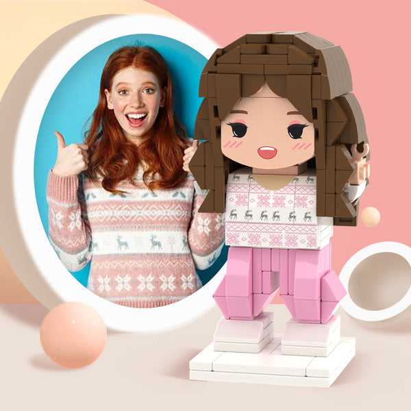 Geschenke Für Sie Ganzkörper Anpassbare 1 Person Custom Cute Brick Figures Small Particle Block Toy