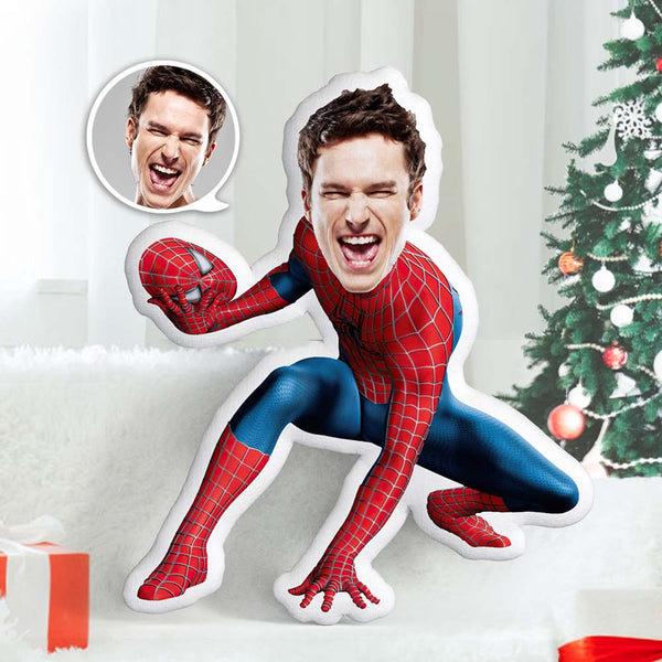 Weihnachtsgeschenke Gesichtskissen Spiderman Kissen Mini Me Puppe Superhelden Figur Mit Eigenem Gesicht Wurfkissen