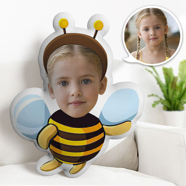 Kundenspezifische Bienenpuppen Mein Gesichtskissen Personalisiertes Fotokissen Kundenspezifische Tierpuppen