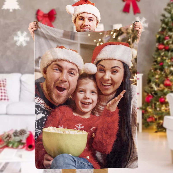 Weihnachtsgeschenke personalisierte Familie Foto Decke benutzerdefinierte Fotodecke Bestes Geschenk für Sie