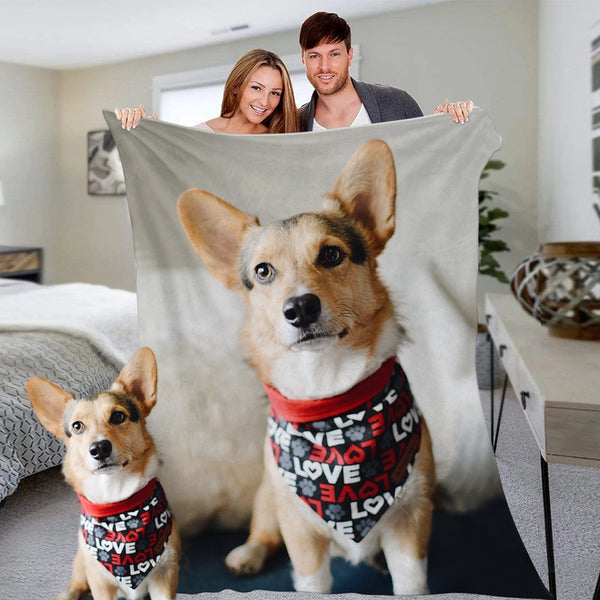 Personalisierte Hundedecke Benutzerdefinierte Decken Personalisierte Foto Vlies Decke