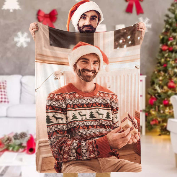 Weihnachtsgeschenke Jahrestag Geschenk Personalisierte Foto Decke Benutzerdefinierte Paar Decke Bestes Geschenk für ihn