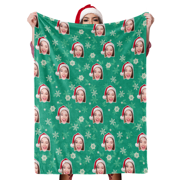 Weihnachten Decke Geschenk Foto Decke Kundenspezifische Decken Personalisierte Decke Gesicht Decke