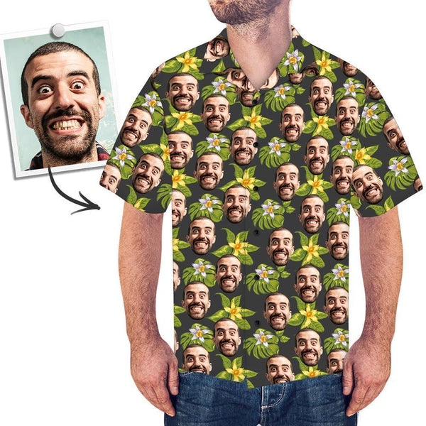 Benutzerdefiniertes Gesicht auf Hemd Hawaiihemd Geld