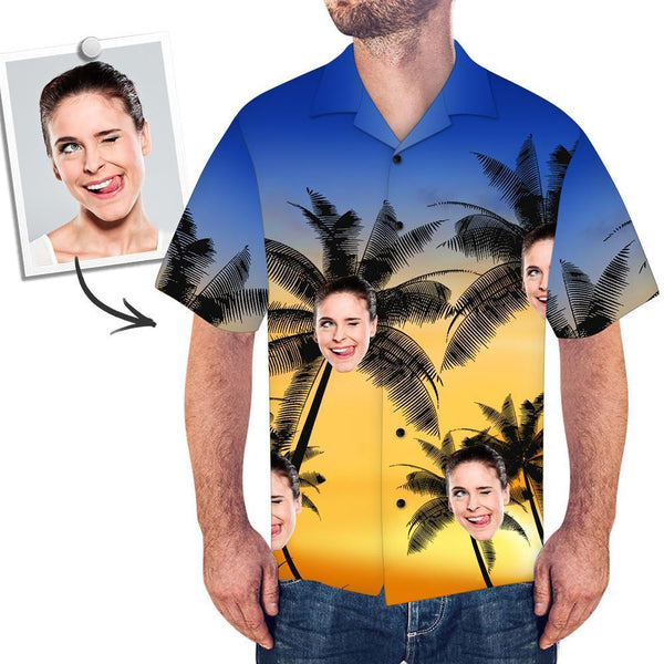 Kundenspezifische Hemden Hawaii-Hemden Dämmerung endet