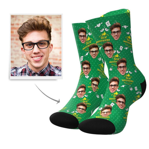 Best Freundes Boyfriend Personalisierte Gesicht Socken