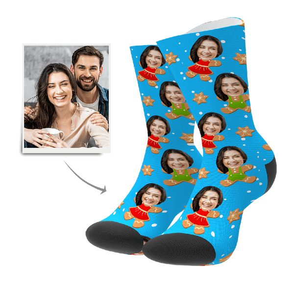 Personalisierte Gesicht Socken - Lebkuchen