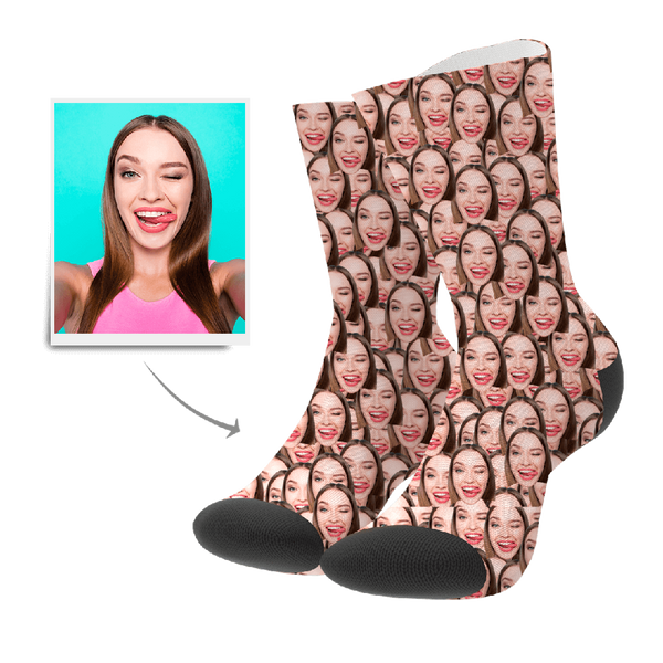 Personalisierte Mash Gesicht Socken Bedrucken mit Foto