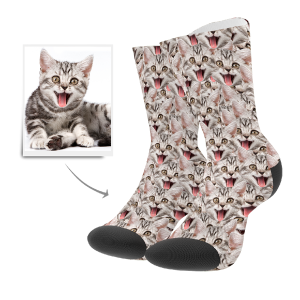 Vatertagsgeschenk Personalisierte Mash Gesicht Socken Bedrucken mit Foto