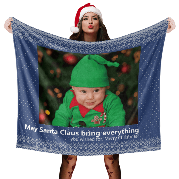Weihnachten Decke Geschenk Kundenspezifische Decken Personalisierte Foto Decken Kundenspezifische Collage Decken