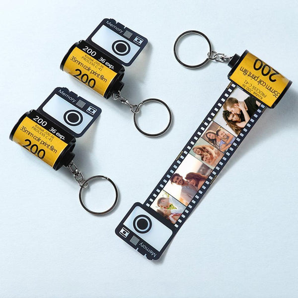 Weihnachtsgeschenke Benutzerdefinierte Kamera Filmrolle Schlüsselanhänger Geschenke für ihn für Freund
