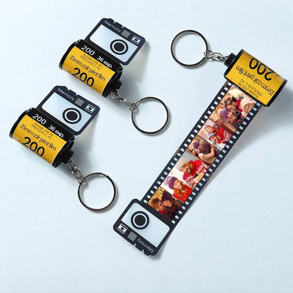 Weihnachtsgeschenke Benutzerdefinierte Kamera Filmrolle Schlüsselanhänger Geschenke für ihn für Freund