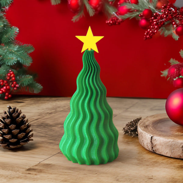 3d-gedruckter Weihnachtsbaum, Heimdekoration, Weihnachtsgeschenk, Höhe 5,12 Zoll - dephotoblanket
