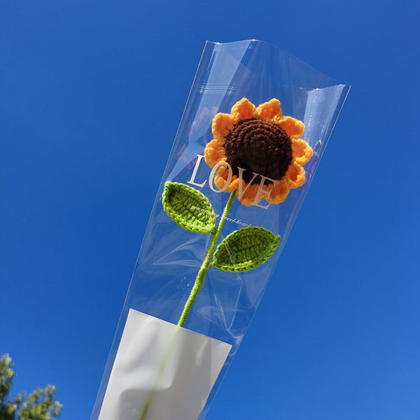 1pc Gehäkelte Blume Handgemachte Gestrickte Blume Geschenk Für Sie
