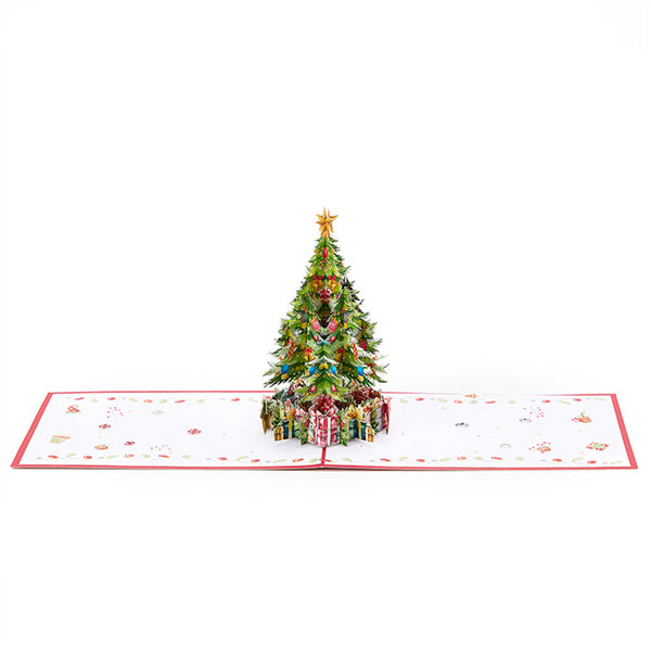 3d-pop-up-karte Mit Weihnachtsbaum, Weihnachtsgrußkarte - dephotoblanket