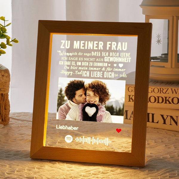 Personalisierte Foto Gravur Text Acryl Plakette Geschenk für Papa